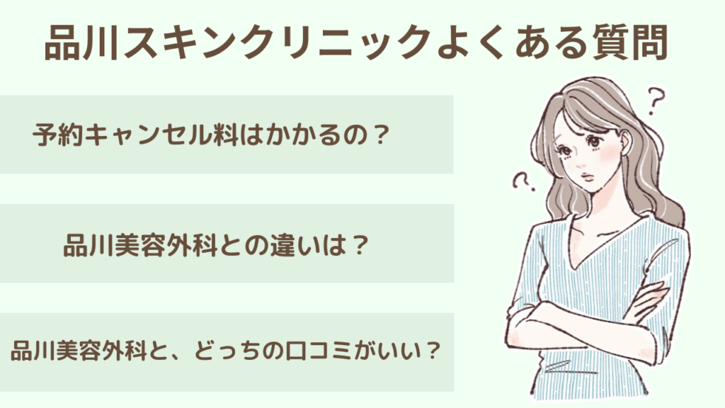 品川スキンクリニックのよくある質問のアイキャッチ知画像